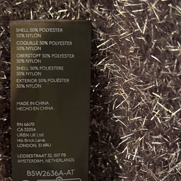 Anthropologie metallic eyelash knit sweater mini dress - Picture 4 of 6